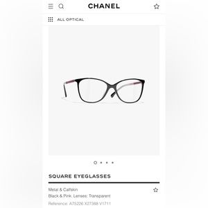 CHANEL eyeglasses pink leather new collection